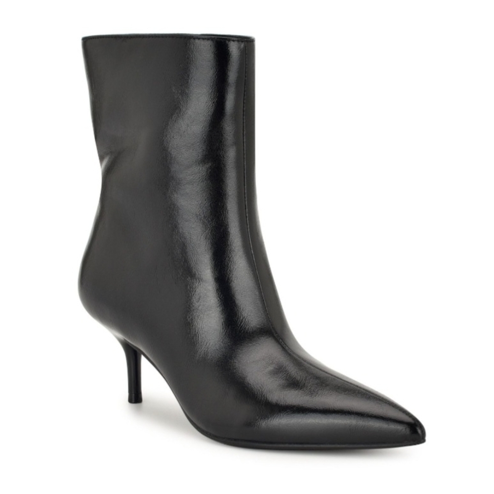 NIB Nine West Black Charma Ankle Boots Size 8